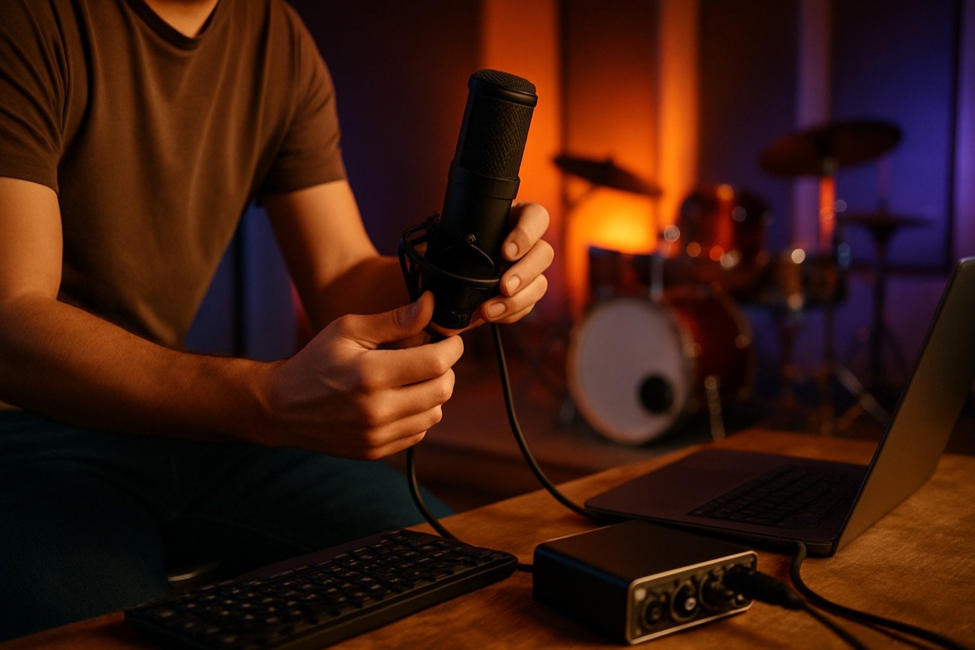 Como Configurar um Microfone Condensador no PC