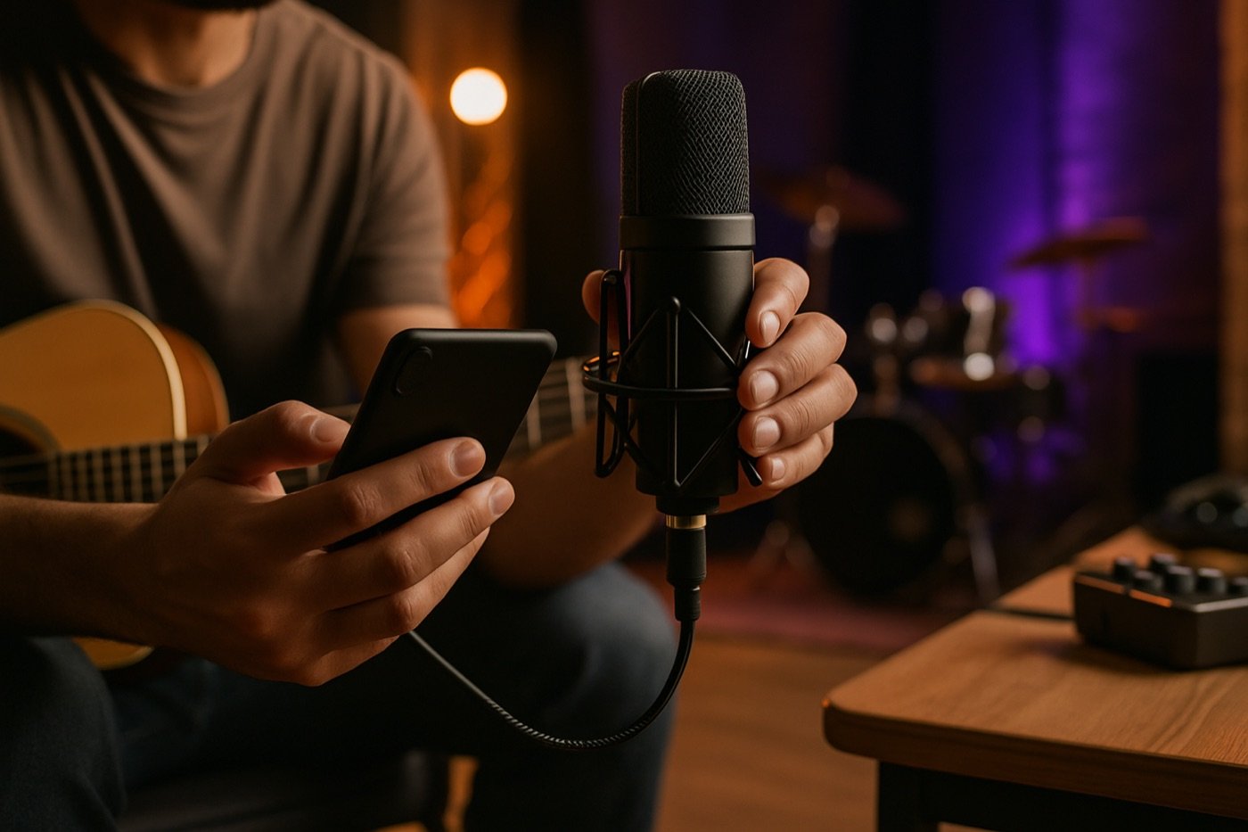 Como usar microfone condensador no celular de forma eficaz
