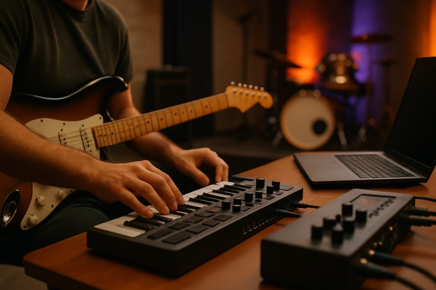 Como usar guitarra como controlador MIDI?