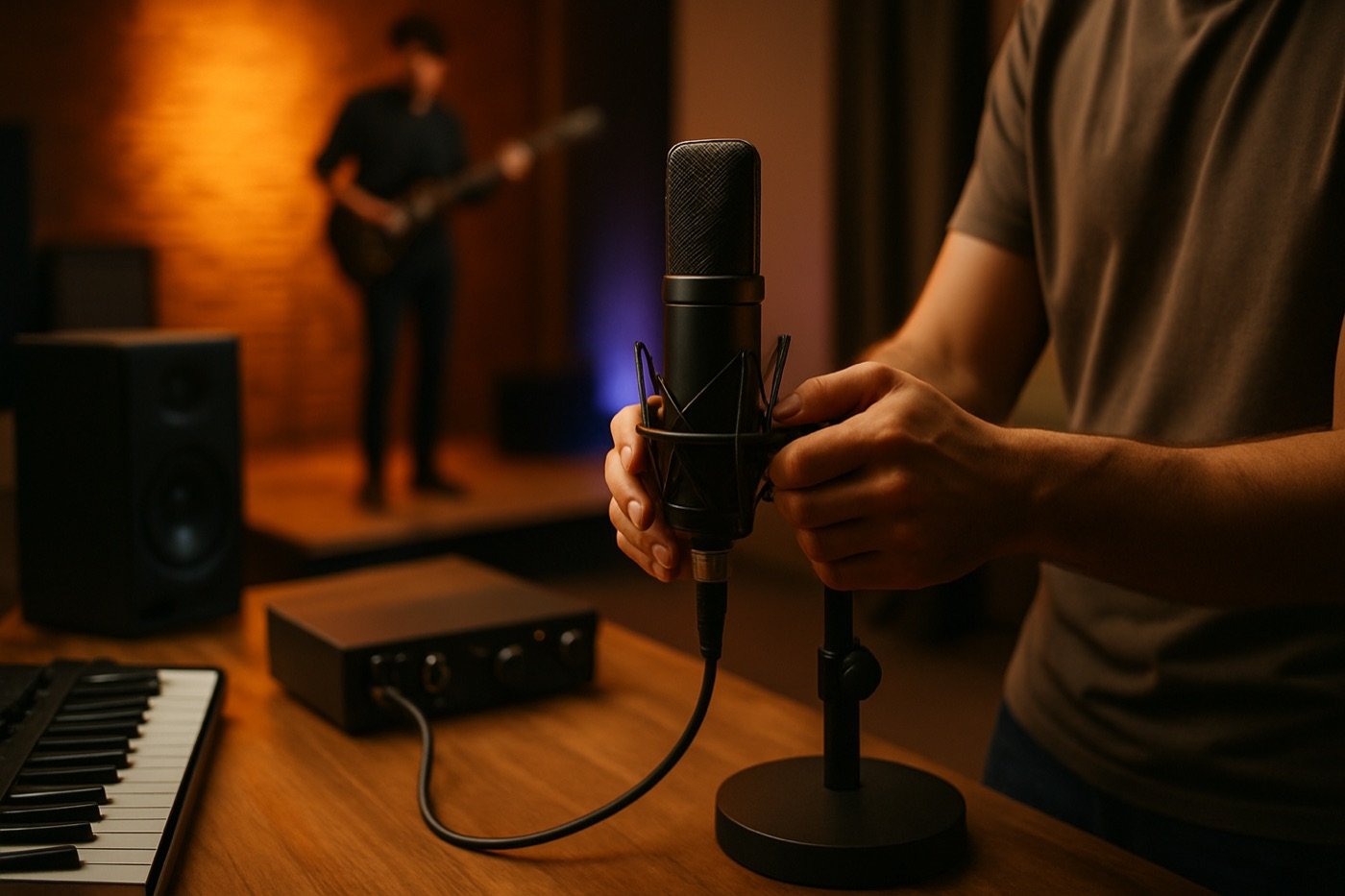 Qual o melhor microfone condensador para home studio?