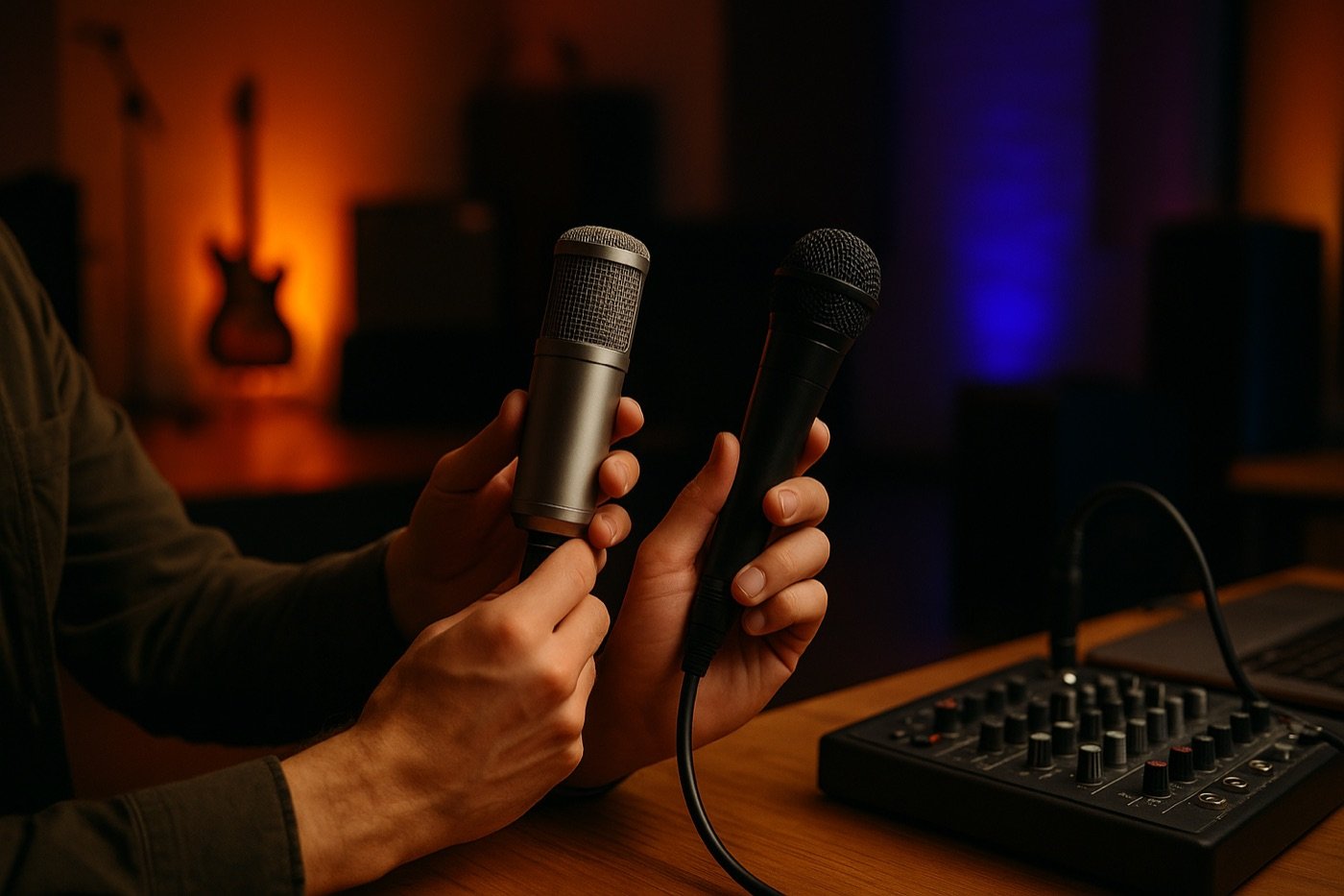 Qual o melhor microfone: condensador ou dinâmico?