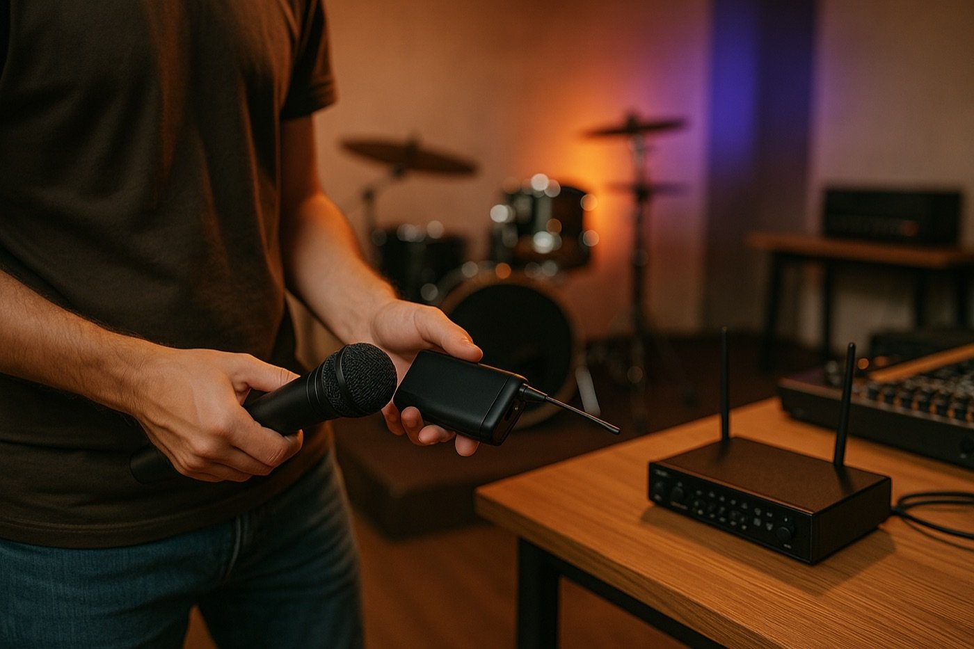 Como usar microfone sem fio de maneira eficaz