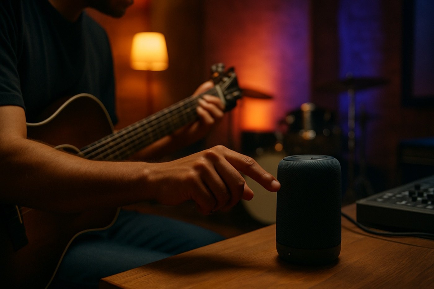 O que a caixa de som bluetooth fala quando desliga?