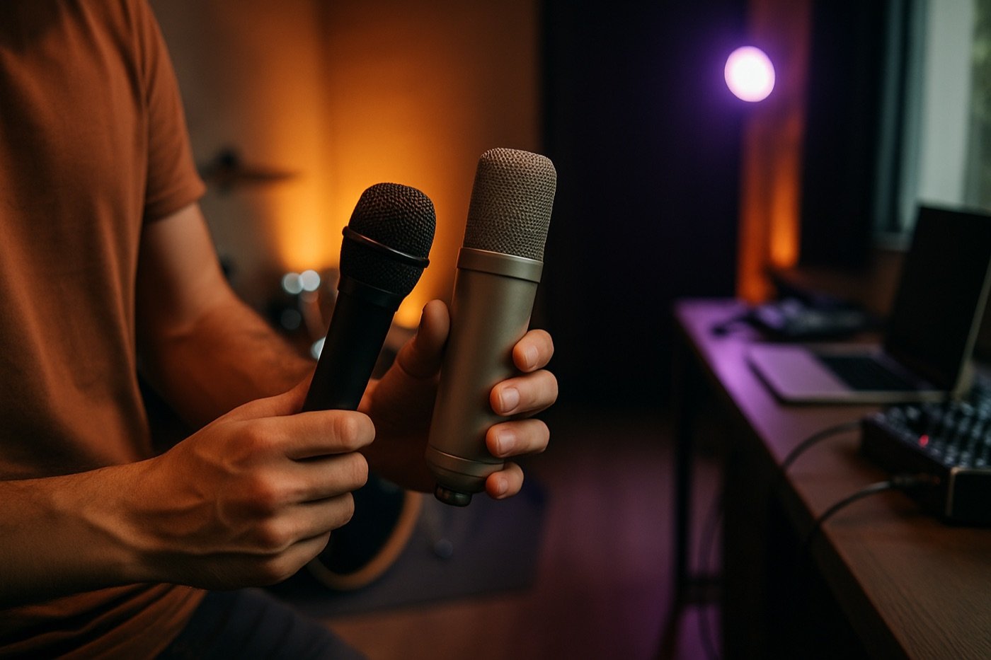 Qual o melhor microfone dinâmico e condensador para você?
